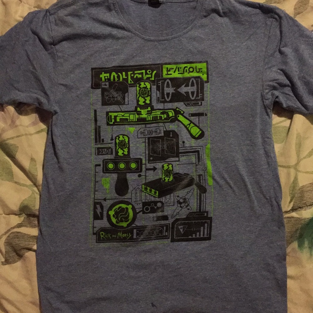 A LootCrate exclusive Rick and Morty tee